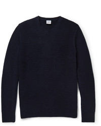 Мужской темно-синий свитер с круглым вырезом от Aspesi