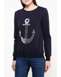 Женский темно-синий свитер с круглым вырезом от Aurora Firenze