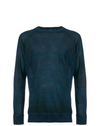 Мужской темно-синий свитер с круглым вырезом от Avant Toi