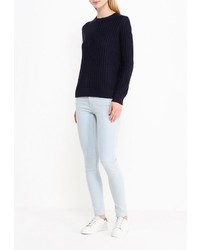 Женский темно-синий свитер с круглым вырезом от Baon