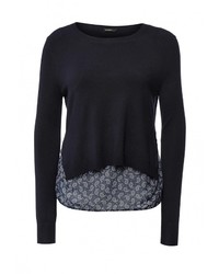 Женский темно-синий свитер с круглым вырезом от Baon