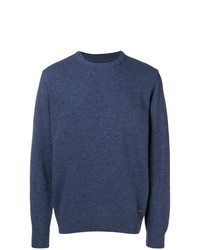 Мужской темно-синий свитер с круглым вырезом от Barbour