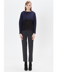 Женский темно-синий свитер с круглым вырезом от Base Forms