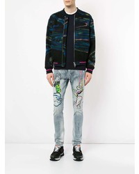 Мужской темно-синий свитер с круглым вырезом от Iceberg