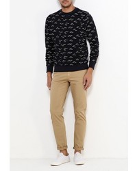 Мужской темно-синий свитер с круглым вырезом от Bellfield