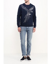 Мужской темно-синий свитер с круглым вырезом от Best Mountain