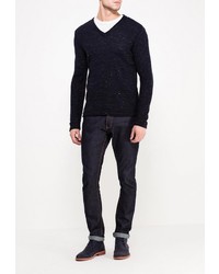 Мужской темно-синий свитер с круглым вырезом от Best Mountain