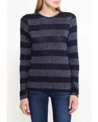 Женский темно-синий свитер с круглым вырезом от Bestia