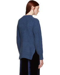 Женский темно-синий свитер с круглым вырезом от 3.1 Phillip Lim