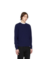 Мужской темно-синий свитер с круглым вырезом от Norse Projects