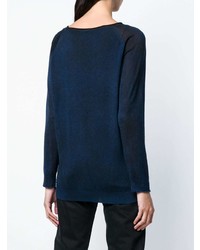 Женский темно-синий свитер с круглым вырезом от Avant Toi