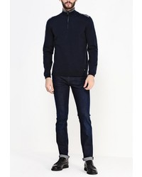 Мужской темно-синий свитер с круглым вырезом от Boss Green