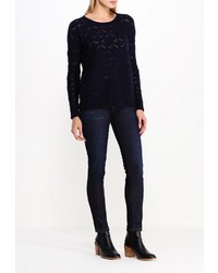 Женский темно-синий свитер с круглым вырезом от BOSS ORANGE