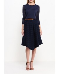 Женский темно-синий свитер с круглым вырезом от BOSS ORANGE