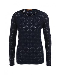 Женский темно-синий свитер с круглым вырезом от BOSS ORANGE