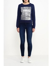 Женский темно-синий свитер с круглым вырезом от Broadway