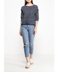 Женский темно-синий свитер с круглым вырезом от Broadway