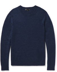 Мужской темно-синий свитер с круглым вырезом от Burberry
