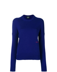 Женский темно-синий свитер с круглым вырезом от Calvin Klein 205W39nyc