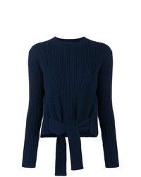 Женский темно-синий свитер с круглым вырезом от Cashmere In Love