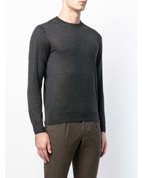 Мужской темно-синий свитер с круглым вырезом от Cruciani