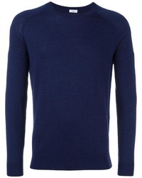 Мужской темно-синий свитер с круглым вырезом от Closed