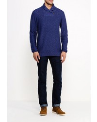 Мужской темно-синий свитер с круглым вырезом от CLWR