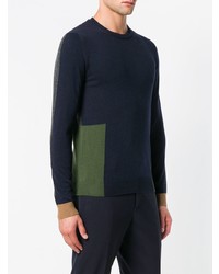 Мужской темно-синий свитер с круглым вырезом от Manuel Ritz