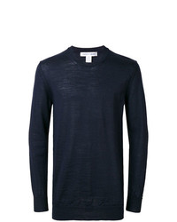 Мужской темно-синий свитер с круглым вырезом от Comme Des Garcons SHIRT