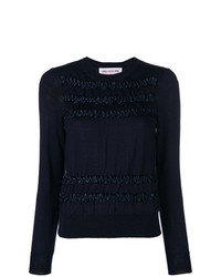 Женский темно-синий свитер с круглым вырезом от Comme Des Garçons Girl