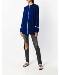 Женский темно-синий свитер с круглым вырезом от Suzusan