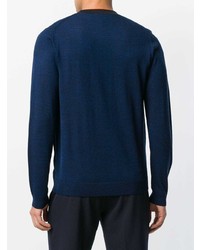 Мужской темно-синий свитер с круглым вырезом от Ps By Paul Smith