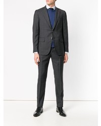 Мужской темно-синий свитер с круглым вырезом от Isaia