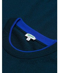 Мужской темно-синий свитер с круглым вырезом от Kenzo