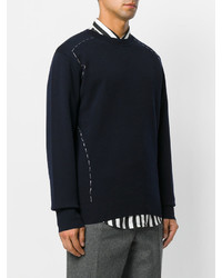 Мужской темно-синий свитер с круглым вырезом от Oamc