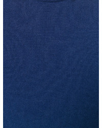 Мужской темно-синий свитер с круглым вырезом от Malo