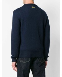 Мужской темно-синий свитер с круглым вырезом от Loewe