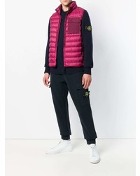 Мужской темно-синий свитер с круглым вырезом от Stone Island