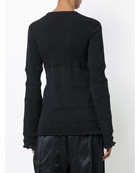 Женский темно-синий свитер с круглым вырезом от Derek Lam