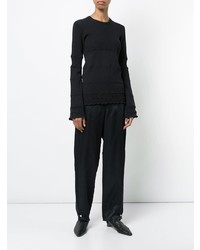 Женский темно-синий свитер с круглым вырезом от Derek Lam