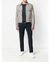 Мужской темно-синий свитер с круглым вырезом от Fay