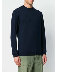Мужской темно-синий свитер с круглым вырезом от Loewe