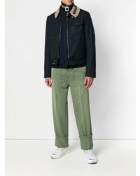 Мужской темно-синий свитер с круглым вырезом от Loewe