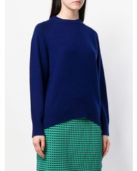 Женский темно-синий свитер с круглым вырезом от Theory