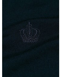 Мужской темно-синий свитер с круглым вырезом от Dolce & Gabbana