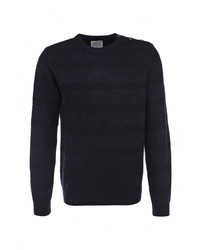 Мужской темно-синий свитер с круглым вырезом от D-struct