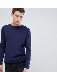 Мужской темно-синий свитер с круглым вырезом от D-struct