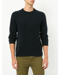 Мужской темно-синий свитер с круглым вырезом от Jac+ Jack