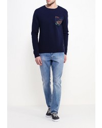Мужской темно-синий свитер с круглым вырезом от DC Shoes