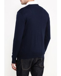 Мужской темно-синий свитер с круглым вырезом от Deblasio